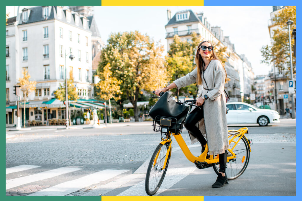 woman on bike RusCUR