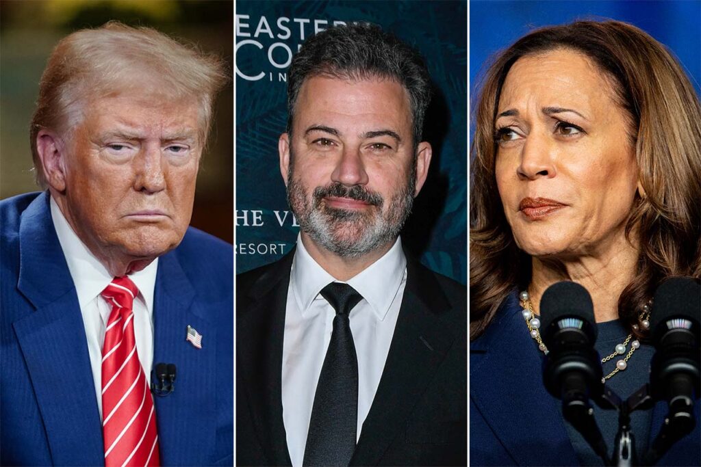 Donald Trump Jimmy Kimmel Kamala Harris mgfuw9