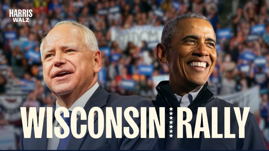 watch live walz obama hold rally