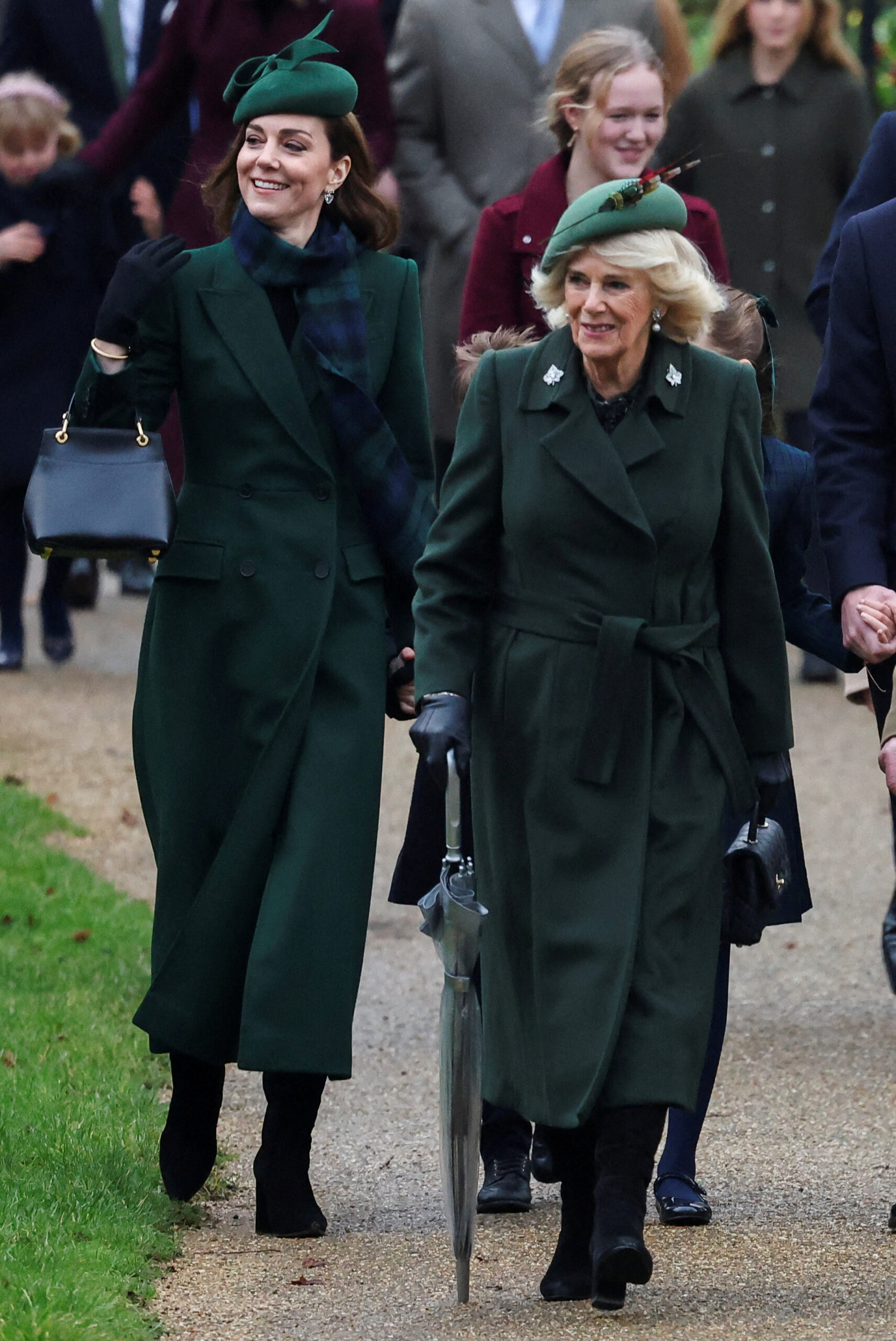 Kate Middleton matches with Queen Camilla for annual Christmas Day walk after cancer battle 1 wp content2Fuploads2Fsites2F22F20242F122Fbritains queen camilla catherine princess 95839519 StsKHV scaled