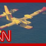 firefighting plane forced to be