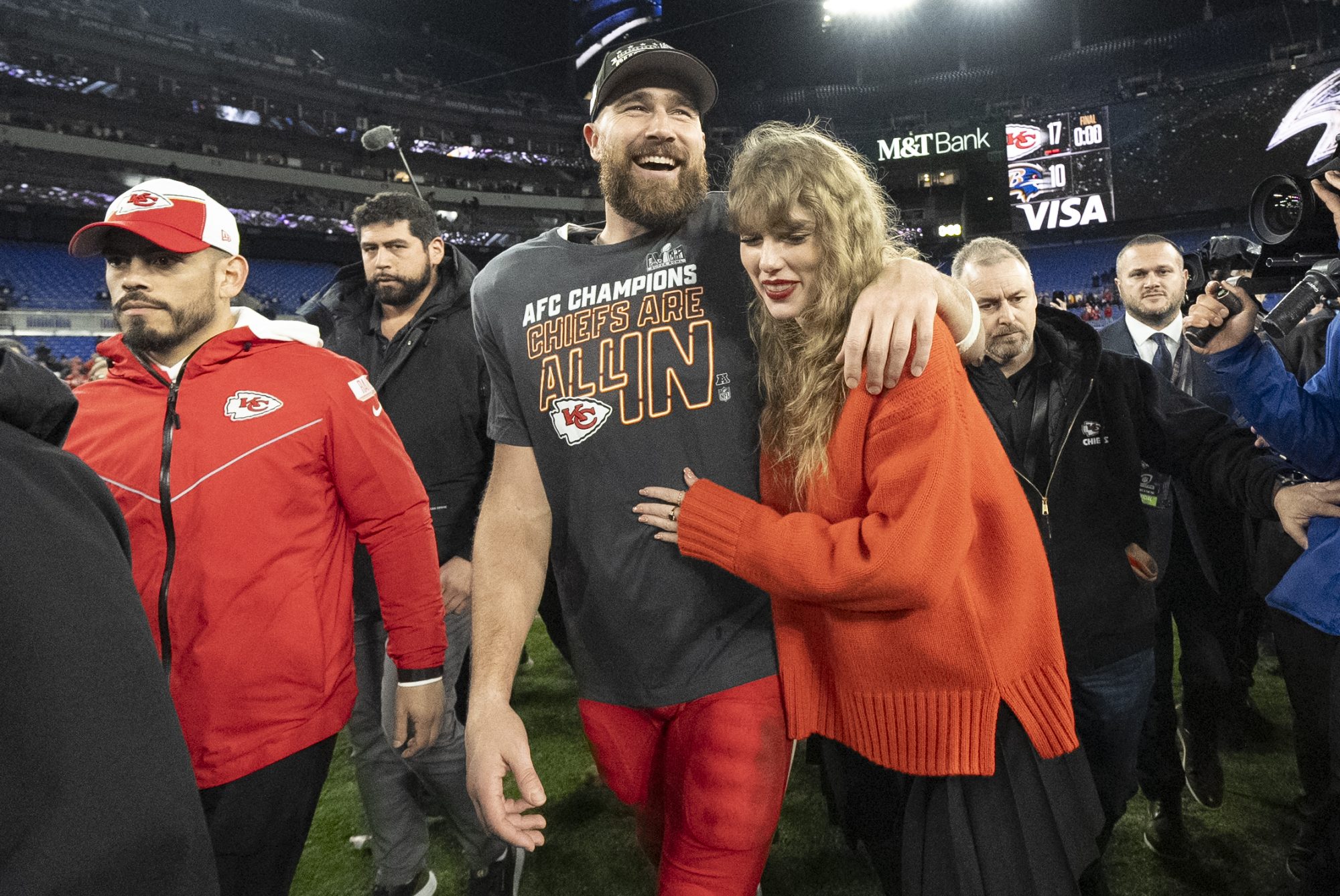 Travis Kelce reveals Taylor Swift’s stance on him retiring from NFL: ‘I’ll reevaluate it’ 1 wp content2Fuploads2Fsites2F22F20252F012Fkansas city chiefs tight end 95296192 e1737019356596 MTRD5O