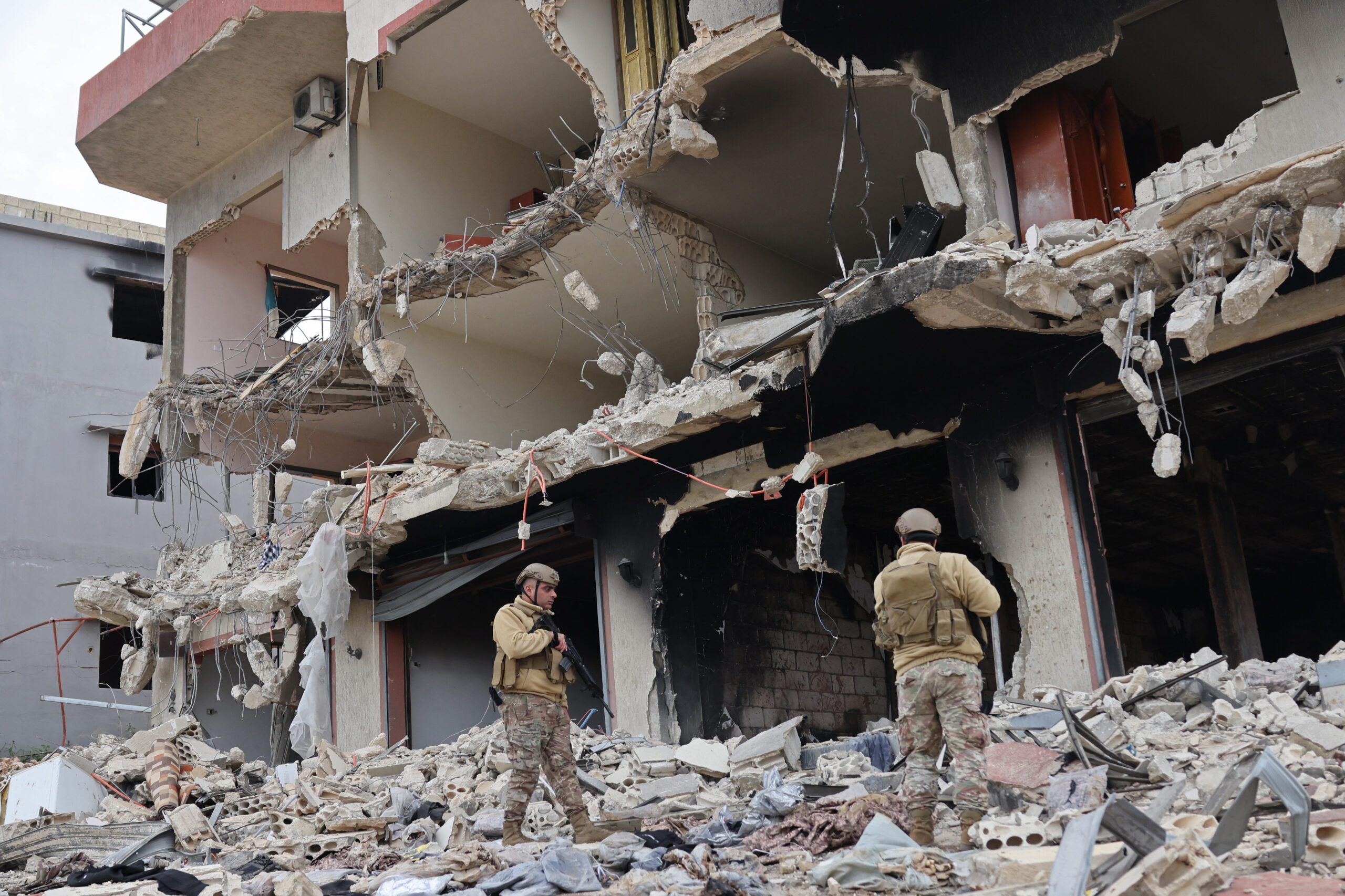Israel launches raids in West Bank and looks to remain longer in Lebanon after cease-fire quiets Gaza 1 wp content2Fuploads2Fsites2F22F20252F012Flebansese soldiers inspect residential area 97146031 uOGdB0 scaled