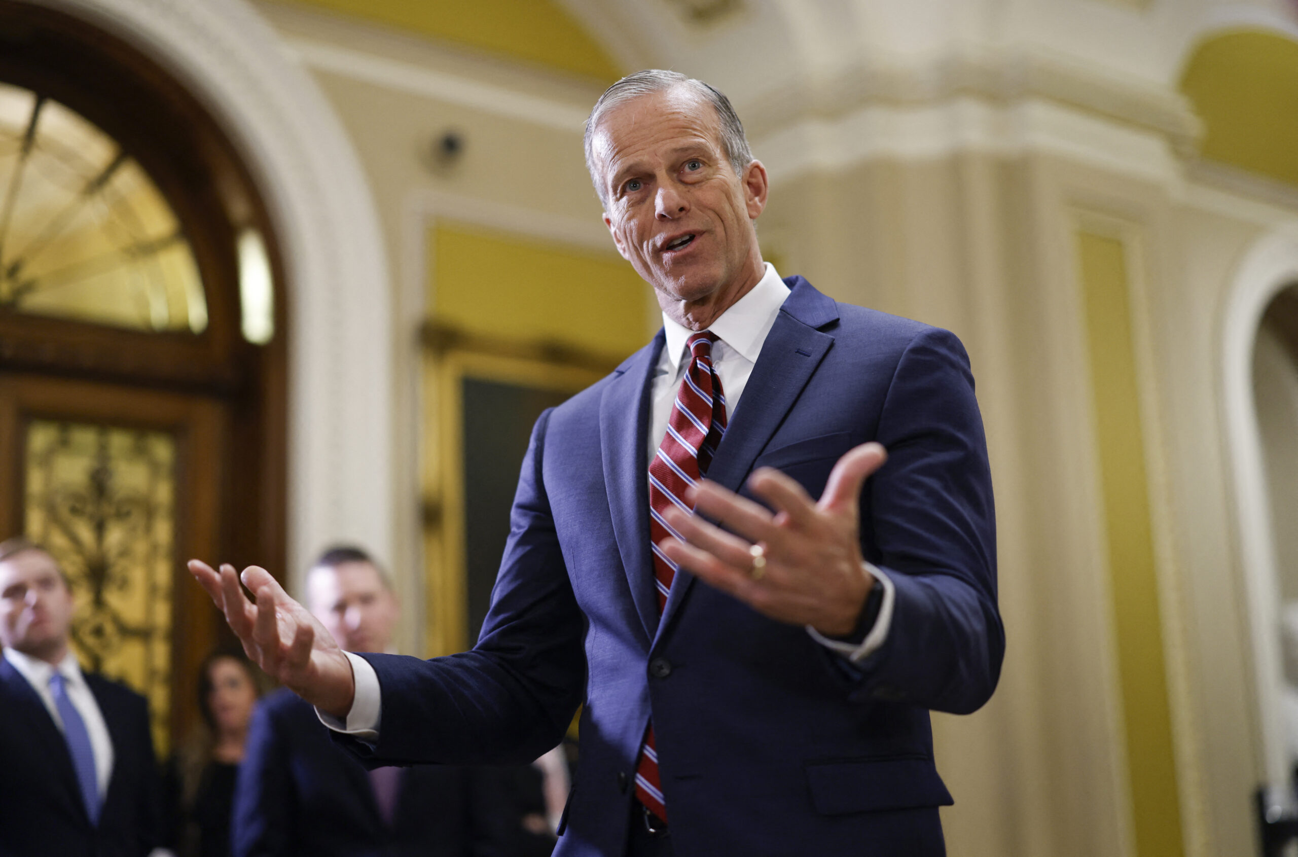 Senate advances Laken Riley Act, letting states sue DHS for illegal immigration effects 1 wp content2Fuploads2Fsites2F22F20252F012Fsenate majority leader john thune 96432858 upaz59 scaled